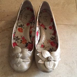 BOC gold ballet flats